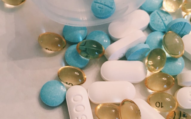 An assortment of prescription medication tablets